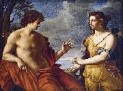 Giovanni Domenico Cerrini Apollo and the Cumaean Sibyl Spain oil painting artist
